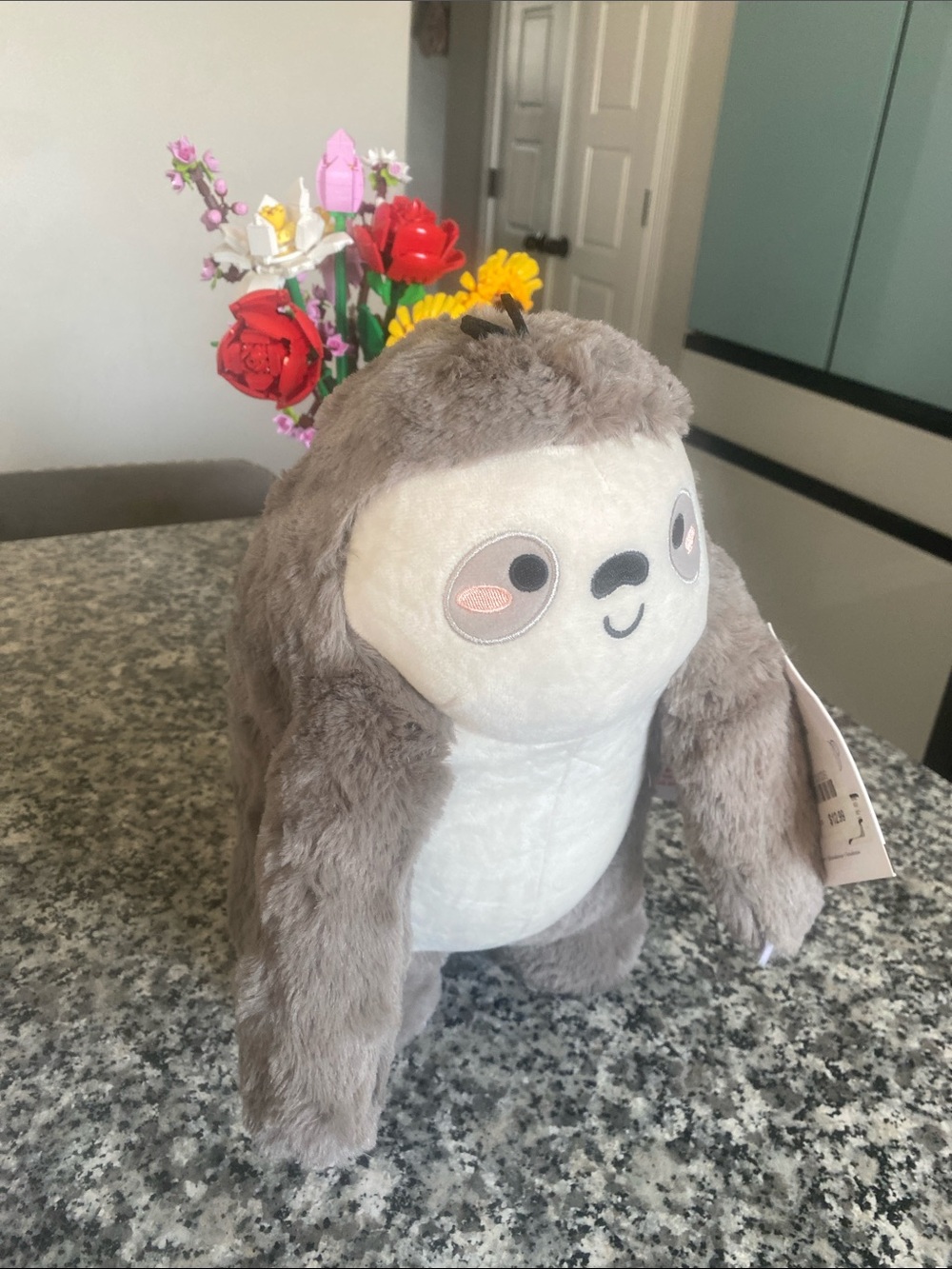 NWT SMOKO Sloth Plush With Heatable Pouch - Picture 3 of 11
